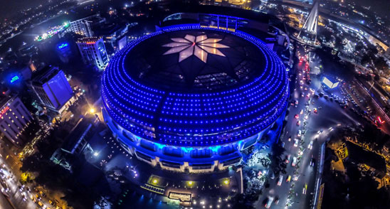 AERIAL-NIGHT-VIEW-OF-HOTEL-SAHARA-STAR